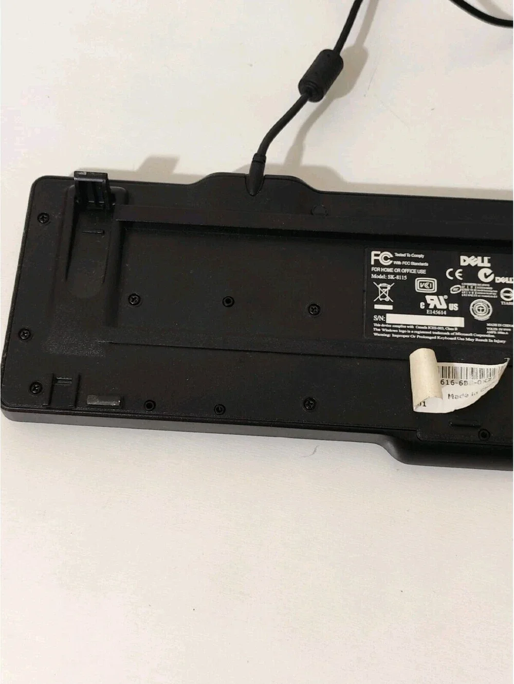 Used Dell Model SK-8115 QWERTY Black USB Wired Computer Keyboard With Mouse